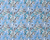 Little Johnny Floral Cotton Poplin Blue 100% Cotton 147cm Wide Digitally Printed Fabric for Crafting, Sewing, Patchwork, Dressmaking